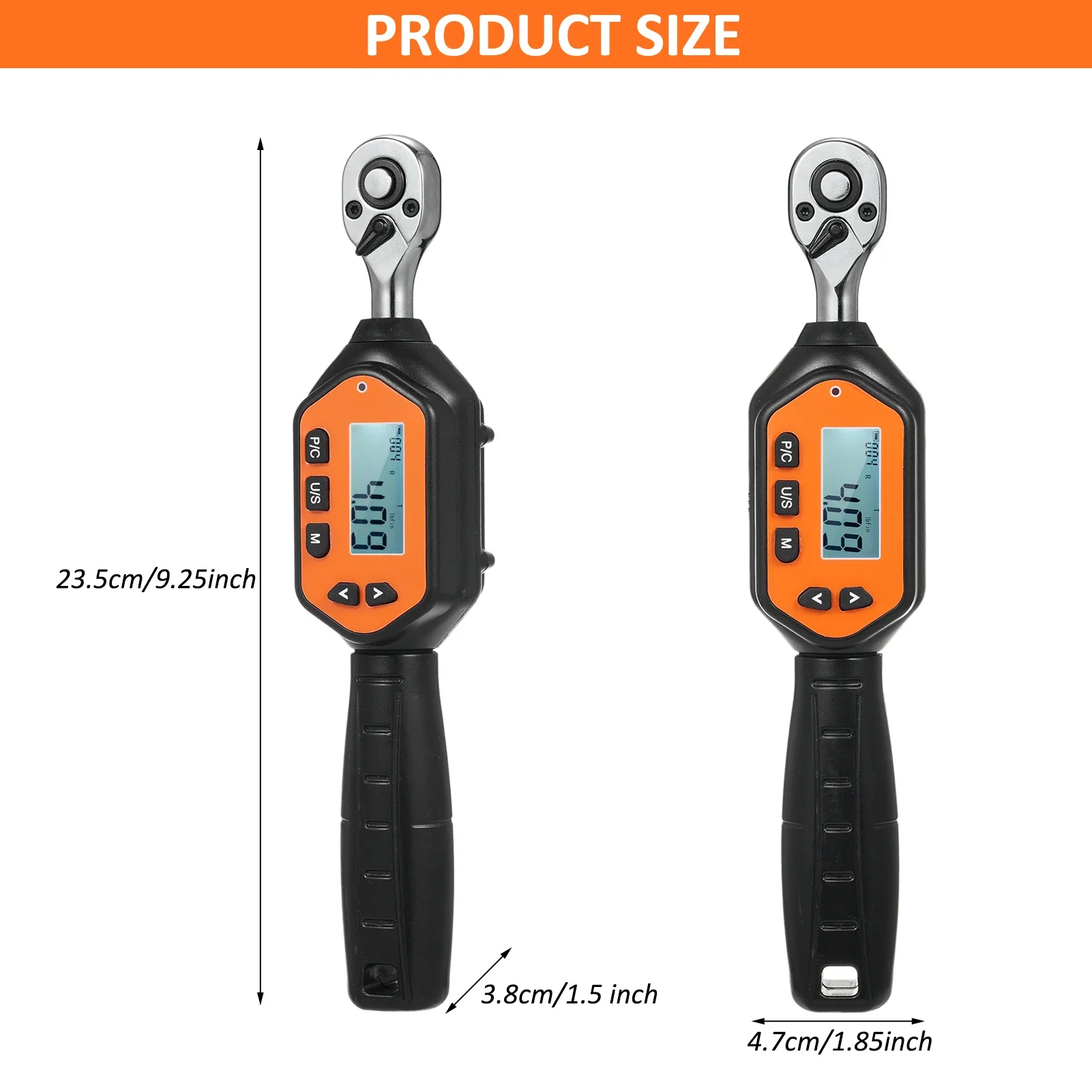 004 Multifunctional Practical Torque Wrench (30N.M) EWM-R-30 1/4'' Drive Mini Digital Torque Wrench