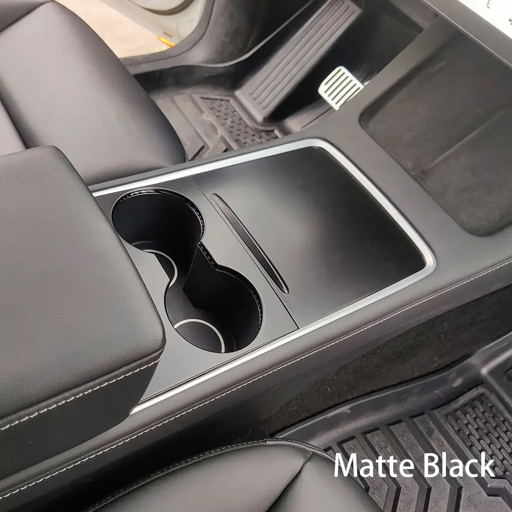 ل تسلا نموذج 3 Y 21-23 سيارة التحكم المركزي ألياف الكربون ABS لوحة ملصقات واقية التصحيح