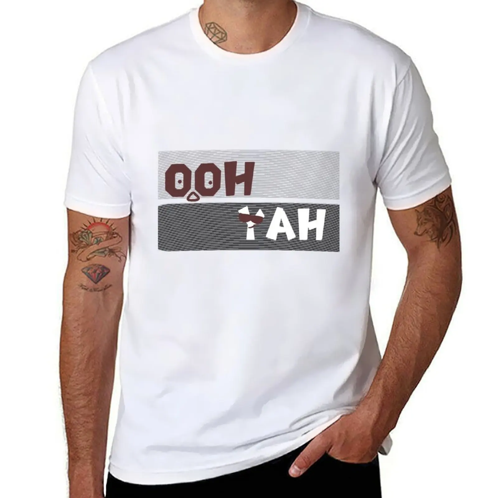 

oh yah 3 design T-Shirt cotton t shirt man man t shirts graphic T-Shirt