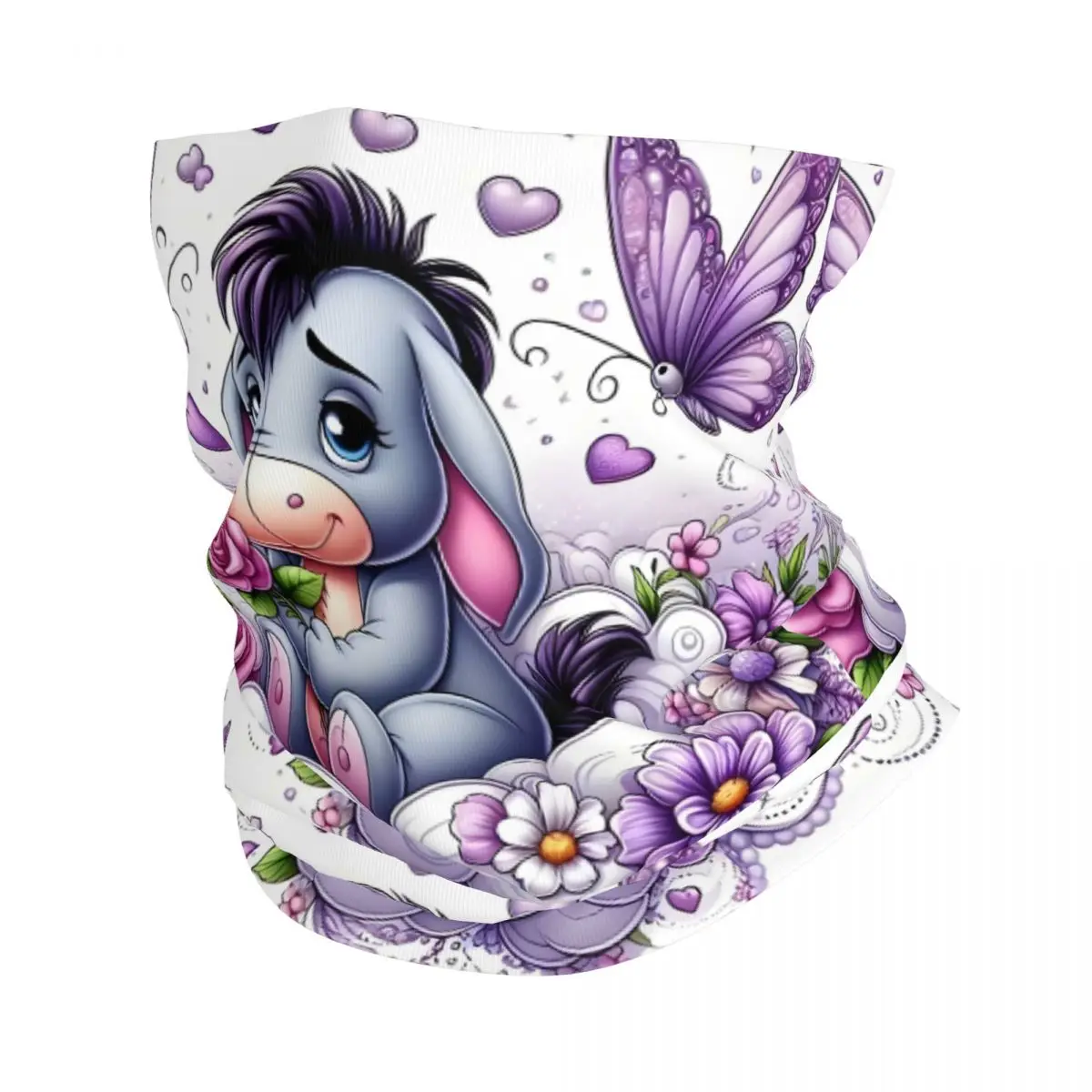 

Бандана на заказ Eeyore с героями мультфильмов, гетры для катания на лыжах, велоспорта, мужской и женский шарф с запахом, Винни-Пух, милая повязка на голову в стиле аниме, теплая повязка на голову