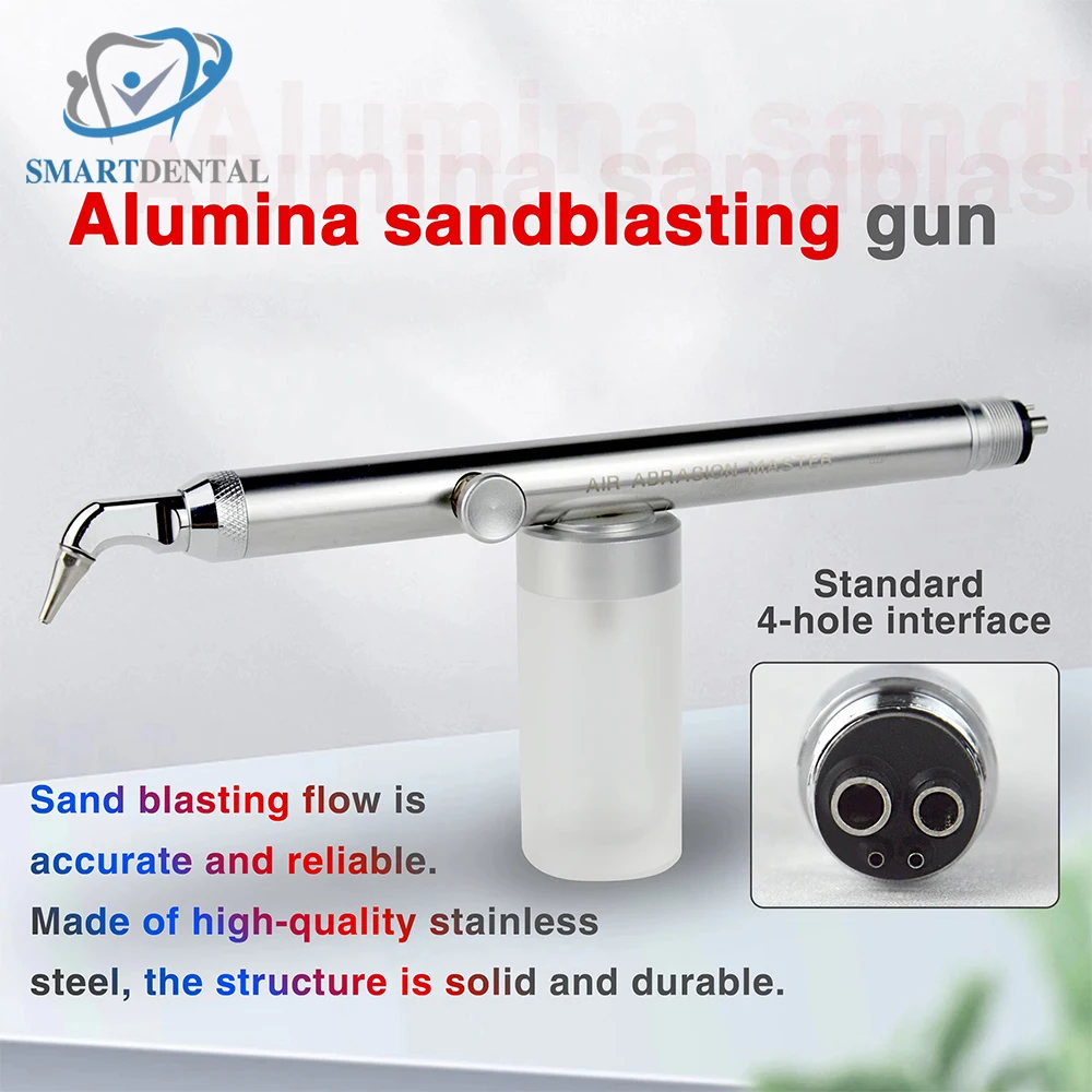 Dental Aluminum Oxide Micro Blaster Interface Microetcher Sandblasting Alumina Gun Air Abrasion Polisher 2/4hole Dentistry Tools