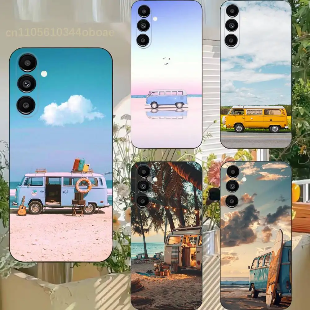 

Combi Van Car C-Camping Phone Case For Samsung S25,24,21,22,23,20,S30,Ultra,Plus, Fe,5G Silicone Cover