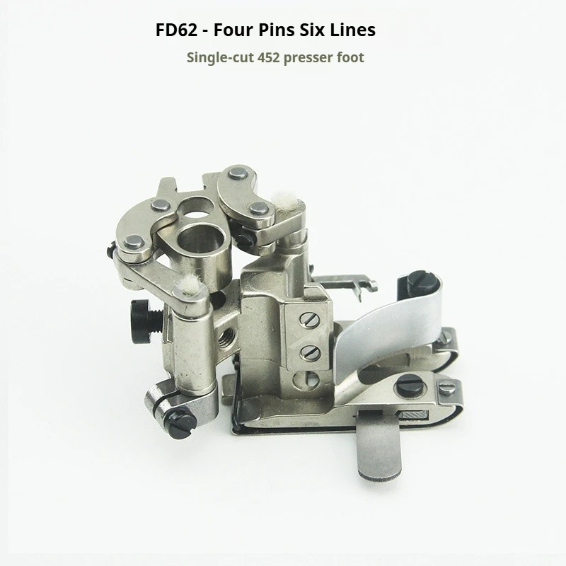 Sewing Spare Parts Single Cut Presser Foot 5.2mm For Yamato FD‑624 4‑Needle 6‑Thread Coverstitch Machine