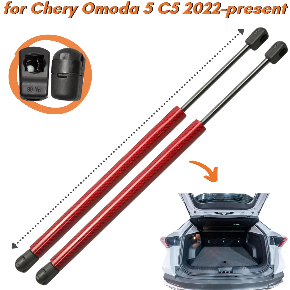 

Qty(2) Trunk Struts for Chery Omoda 5 C5 SUV W/O Power Tailgate 2022-present Rear Boot Lift Supports Gas Springs Shock Absorbers