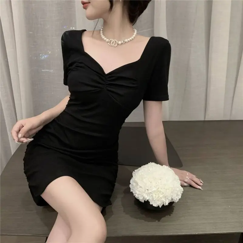 

New Dress Elegant Style Skirt High End Feel Package Hip Skirt Shrinking Waist to Show Thinness Spicy Girl Slimming Short Skirt