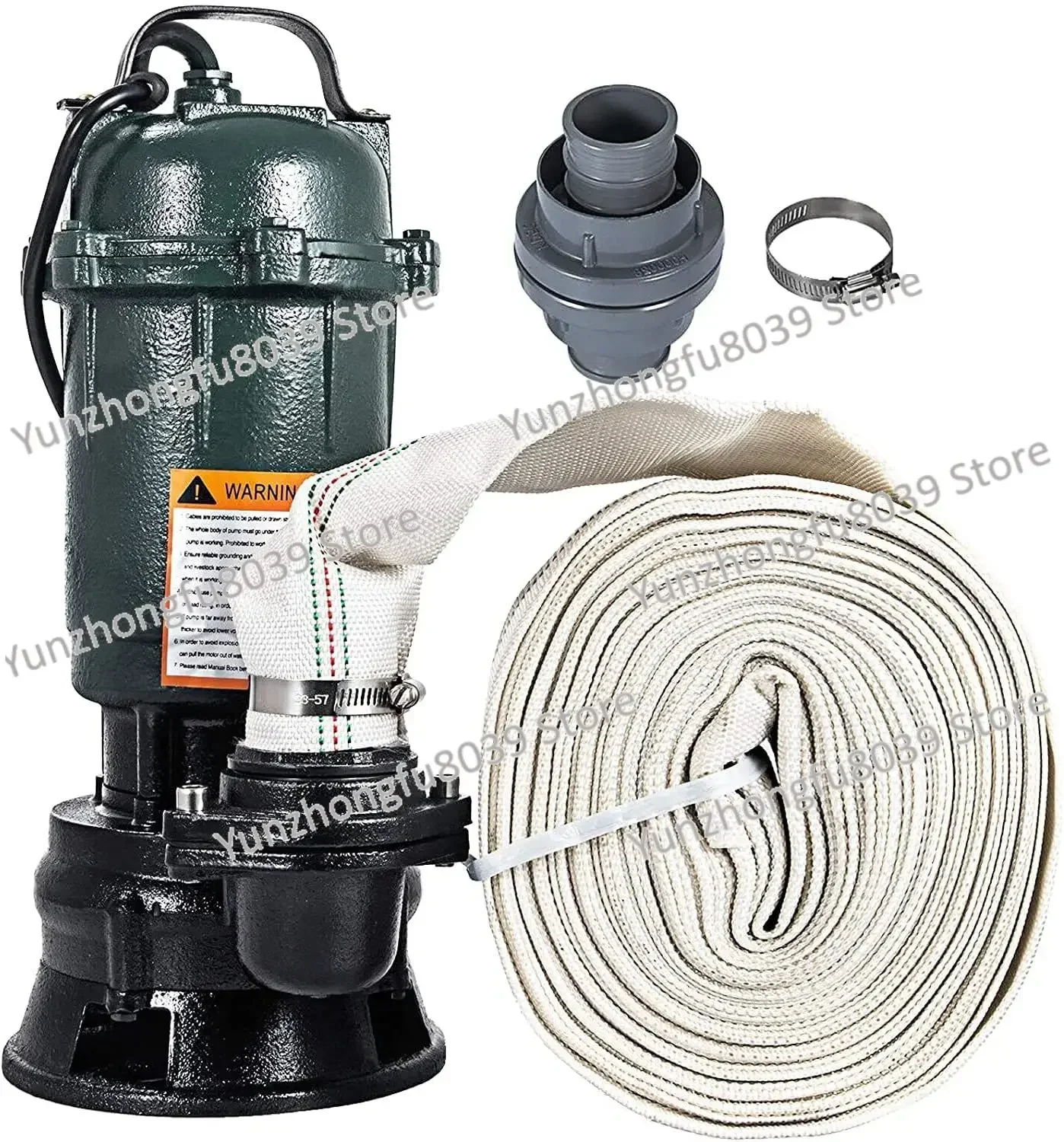 Single-phase 2-inch small sewage pump WQD sewage and sewage submersible pump with fire hose