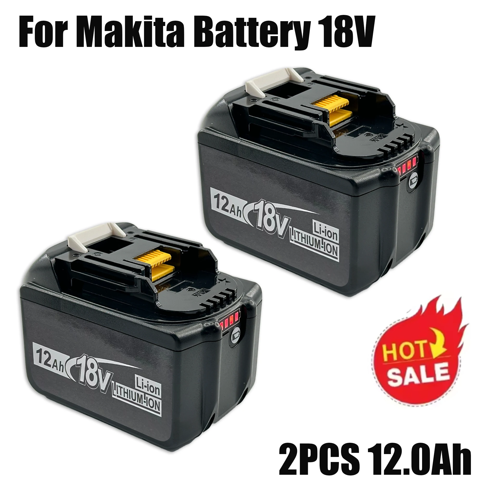 

18V For Makita BL1850B Li-ion 18V 6.0/8.0/12.0Ah BL1840B BL1860 BL1890 BL1815 BL1830 BL1835 Cordless Drills Batteries LXT400 DE