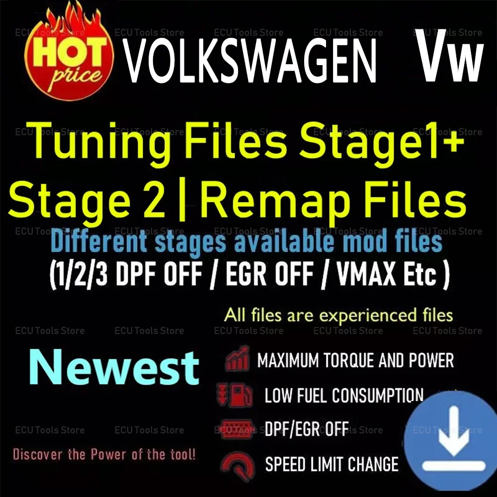 For VOLKSWAGEN Ecu Files Remapping  Touareg Passat Golf  Ori stage file Remap Tuning