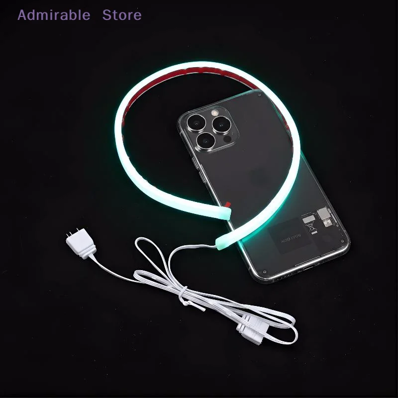 [W]ARGB PC Case Decorative Strip Light 5V 3PIN LED Bar Multicolor Flow Effect for Desktop and Gaming Room Setup