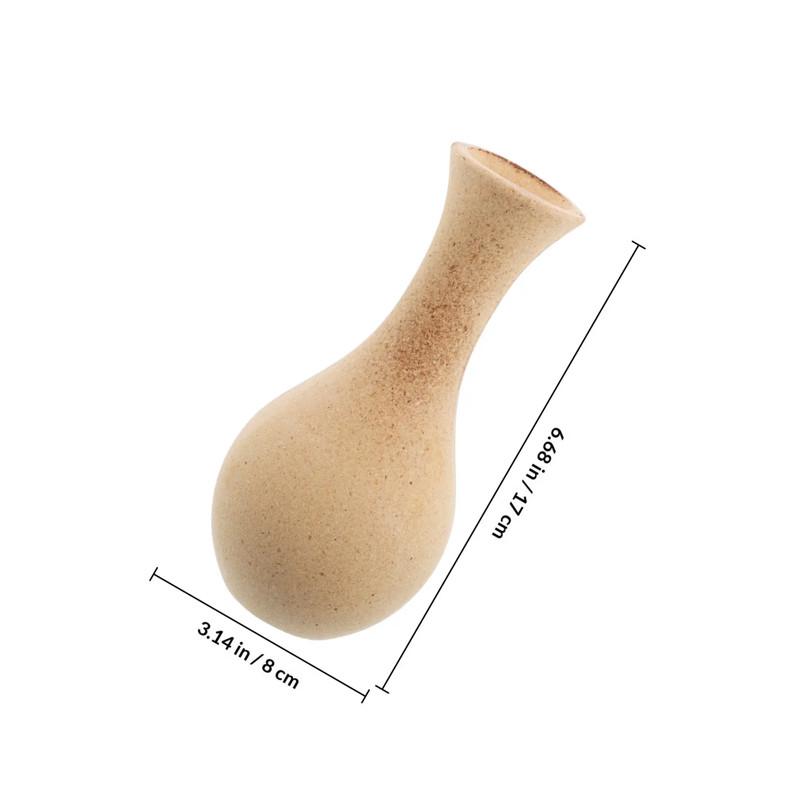 DIY Mosaic Tile Dried Flower Vase – Brown Large Base Blank Container for Home Decor, Wedding & Art Craft Kit