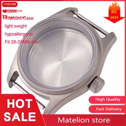 36mm 39MM Watch Case Prevent Allergy Sapphire Glass Titanium Fit NH34 NH35 NH36