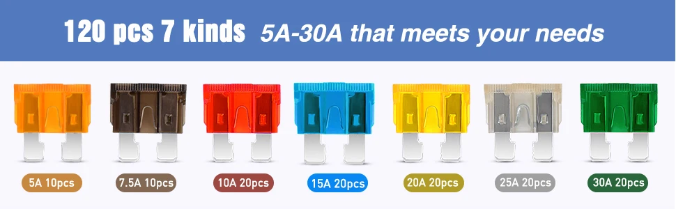 Car Auto Standard Blade Fuses