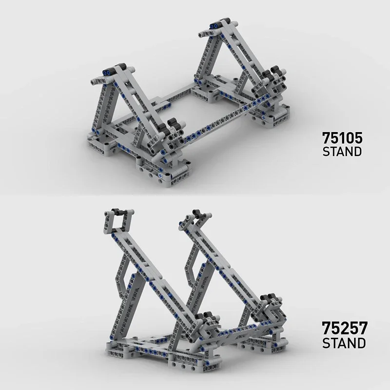 Blocos de construção MOC-37615 Falcon Stands para 75257 e 75105 com clipes flexíveis e trens de pouso brinquedos infantis de Natal