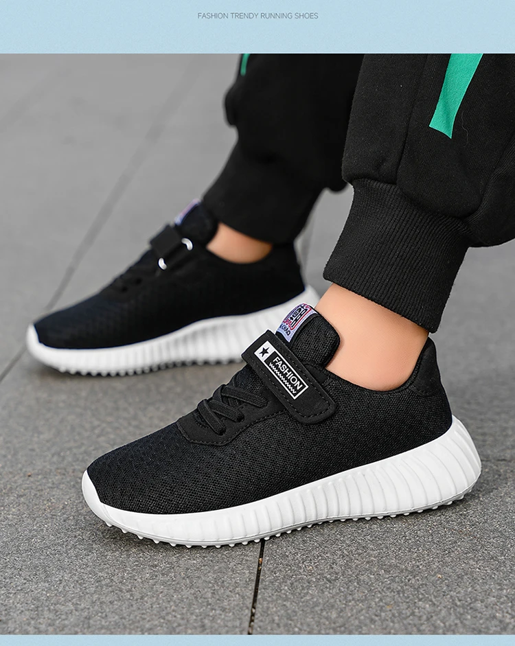 Atmungsaktive, leichte Sommer-Sneaker für Kinder, Jungen, Outdoor-Laufschuhe für Sport und Tennis, Größe 28–39 – Detail 15