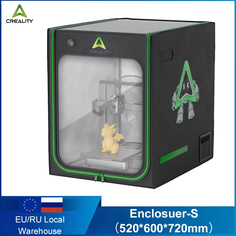 Creality FDM 3D Printer Part Enclosuer-S 520*600*720mm Ignifuge, anti-poussière, température constante pour imprimantes 3D de grande et plus petite taille