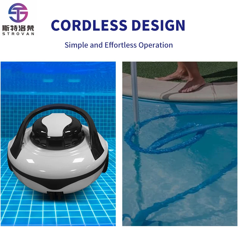 

STLF Advanced Intelligence Smart Robotic Pool Vacuum with Self-Propelled Climbing System for Underwater Cleaning