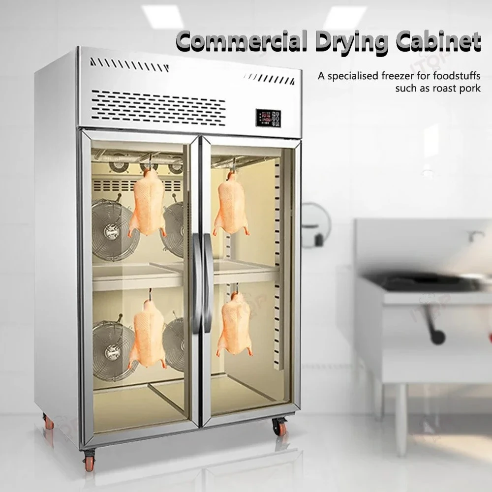 Double Door Fresh-keeping Cabinet Stainless Steel Drying Chicken Duck Cabinet