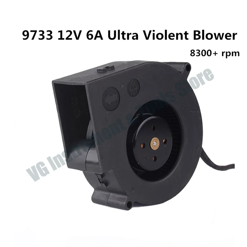 Original for BFB1012UH 12V 6A High Current Ultra-Violent Turbo Exhaust Fan Blower Outdoor Grill 9733 Small Portable Cooling Fan
