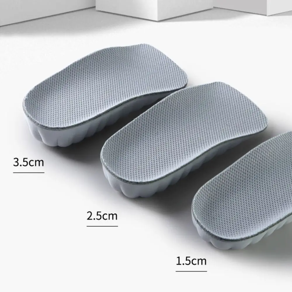2 Pairs Cloud-sensing Height Increase Insoles Ultra Comfortable Invisible Design Heel Lift Pads 1.5/2.5/3.5CM Height Half Size