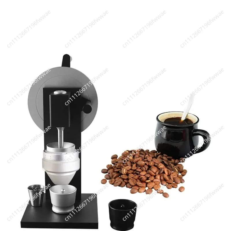 Commercial Manual Coffee Bean Grinder 83MM Stainless Steel Conical Burr Food Crushing Device