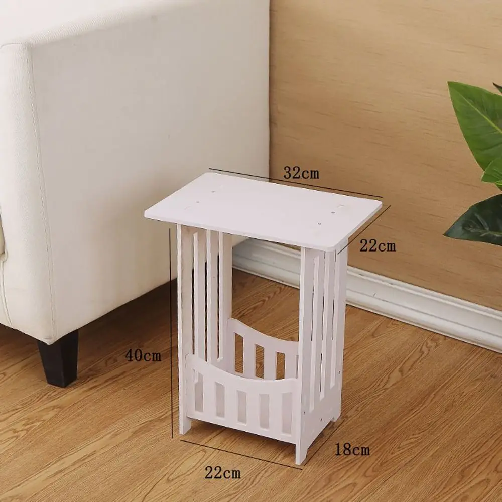 Small Bedside Table Cabinet Side End Coffee Tea Table Nightstand Storage Shelf