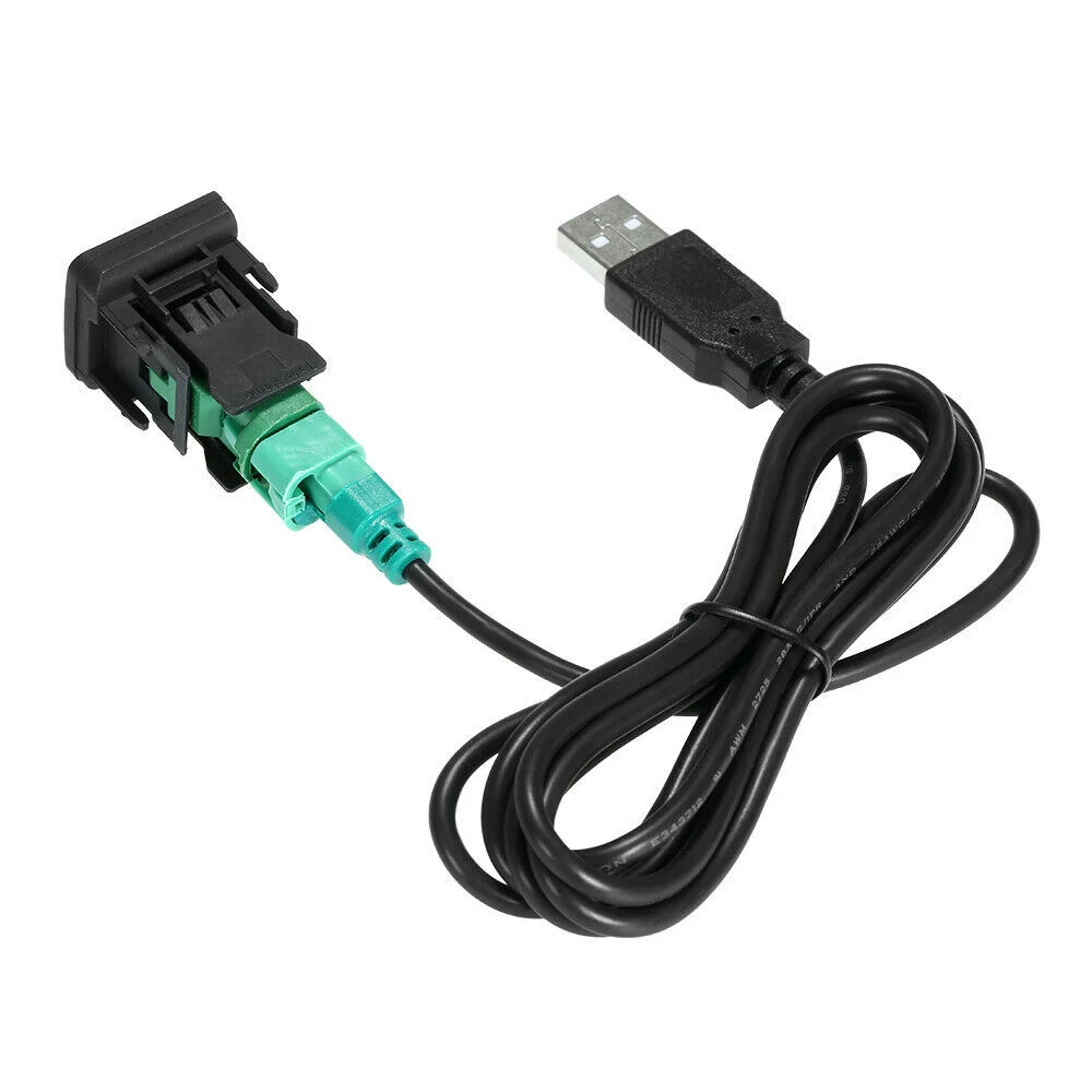 Para VW coche USB Cable interruptor adaptador Universal Cable línea 4 pines a USB Cable de Audio adaptador reproductor de CD Cable de Radio