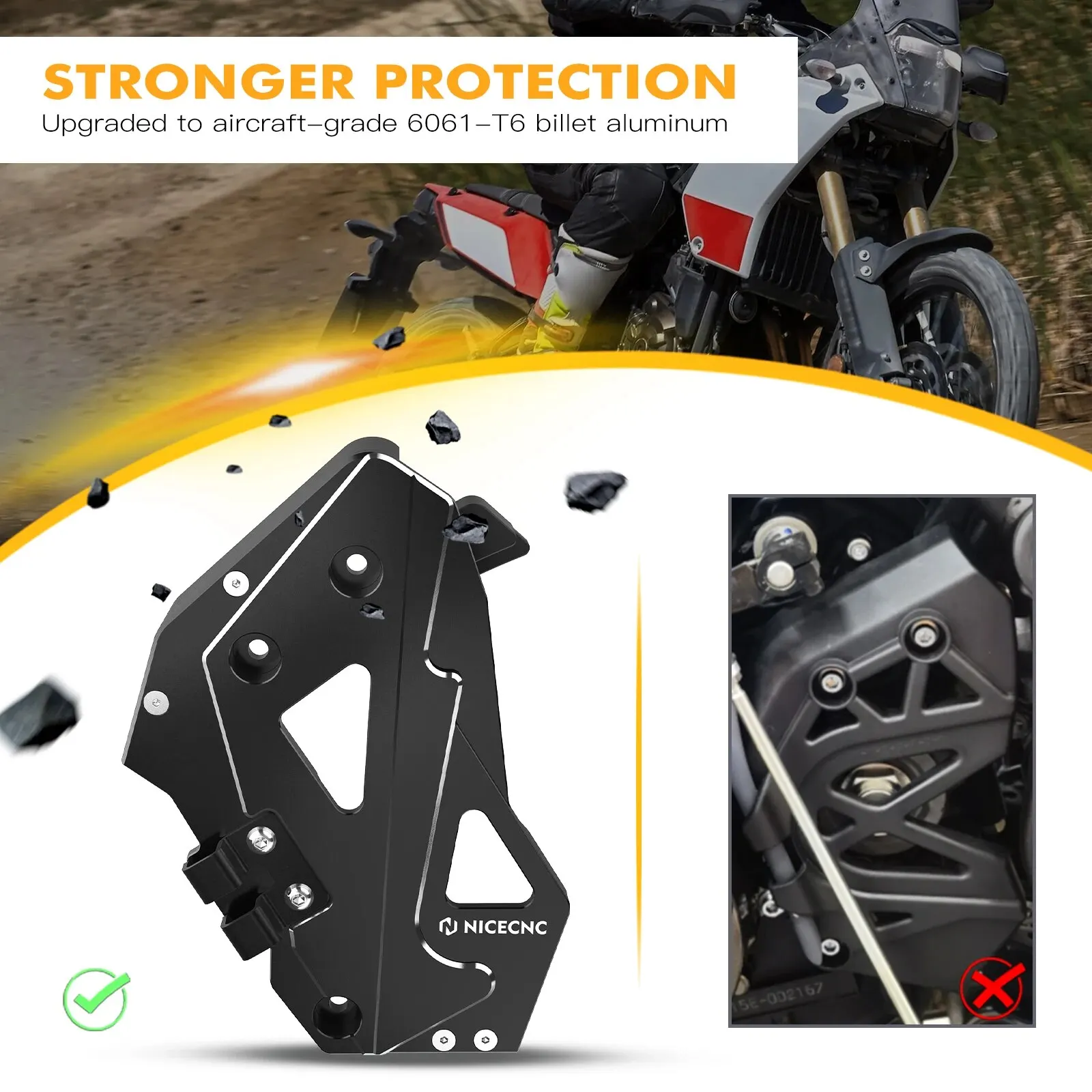 2023 2024 Sprocket Guard Cover Chain Guard For Yamaha Tenere 700 T700 XTZ700 Tenere 700 World Raid XTZ 2019-2024 2020 2021 2022