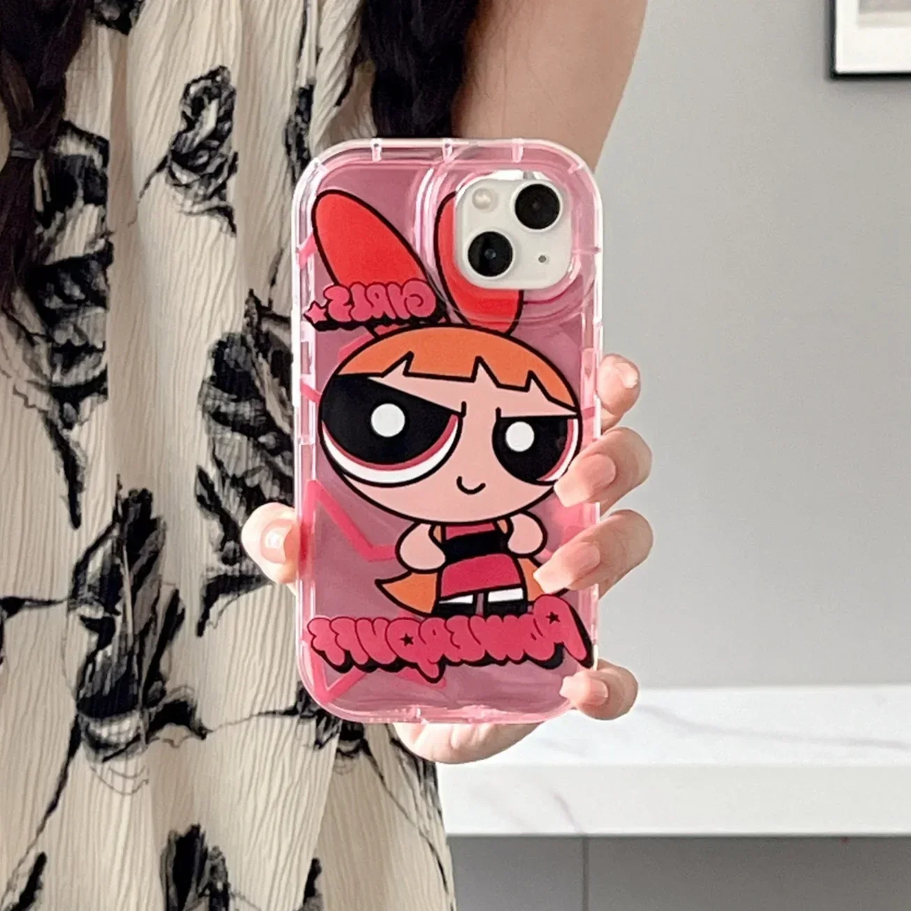 Cute Cartoon Powerpuff Girls Mobile Phone Case for IPhone 16 Pro Max 15 Pro Max 15Pro 15 14 13 12 11 Pro Max Phone Case