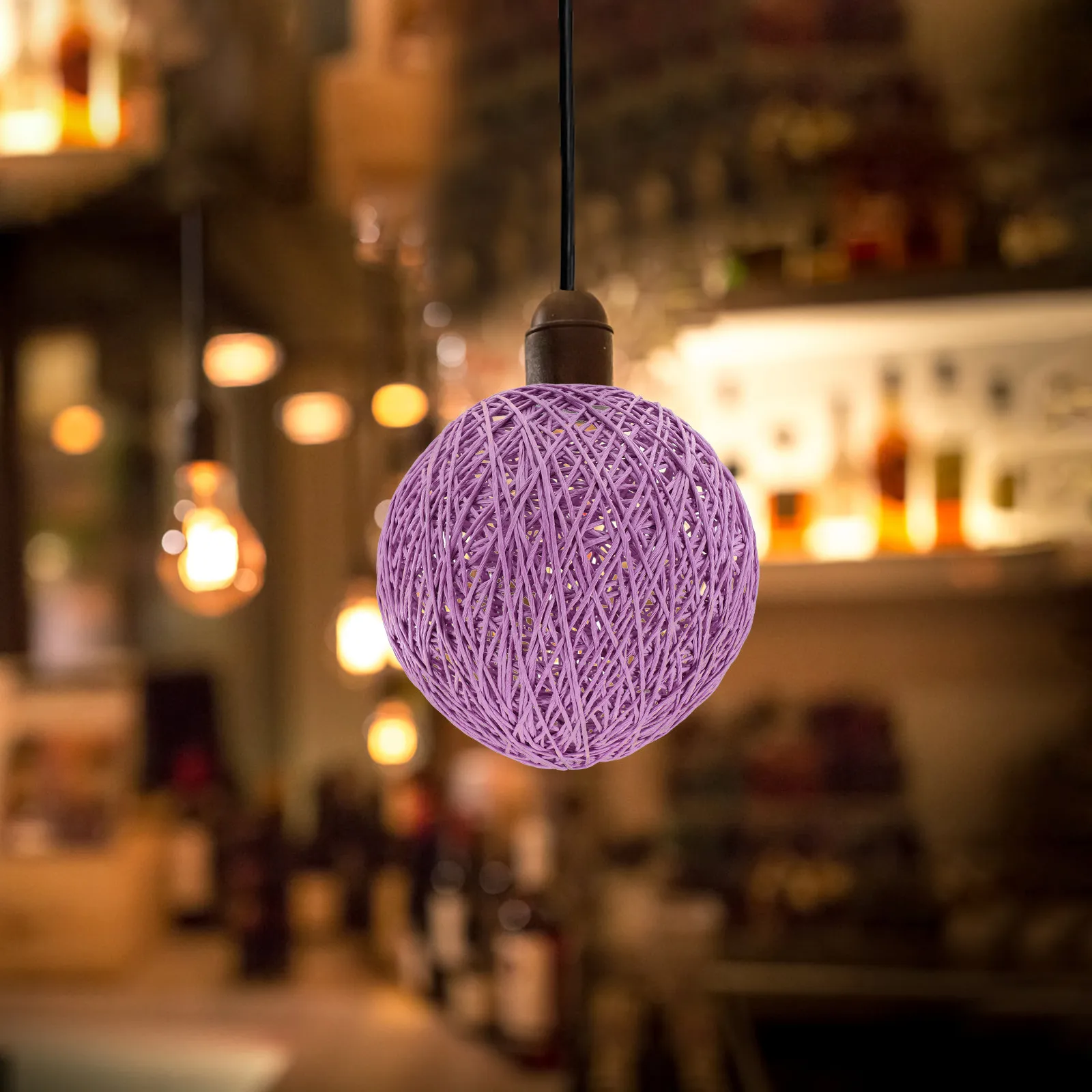 Paper Ball Lamp Shade for Bedroom Living Room Study Office Decorative Diffuse Lighting Warm Ambient Light Fixture Cover Simple