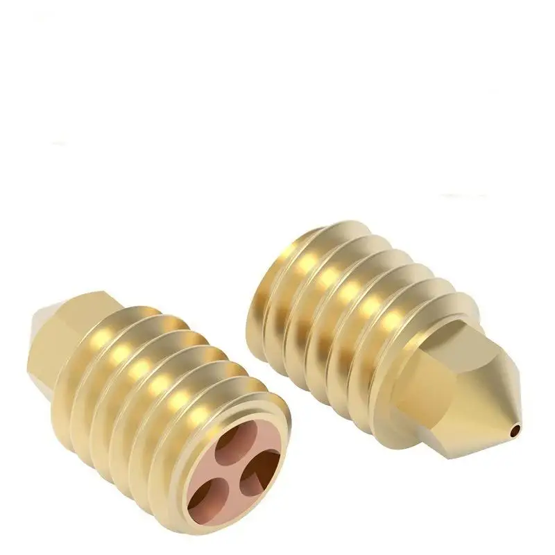 Bambu Lab 3D Printer Nozzle High Flow Brass Hardened Steel Print Head for X1 P1P CHT 1Pcs Replacement Part