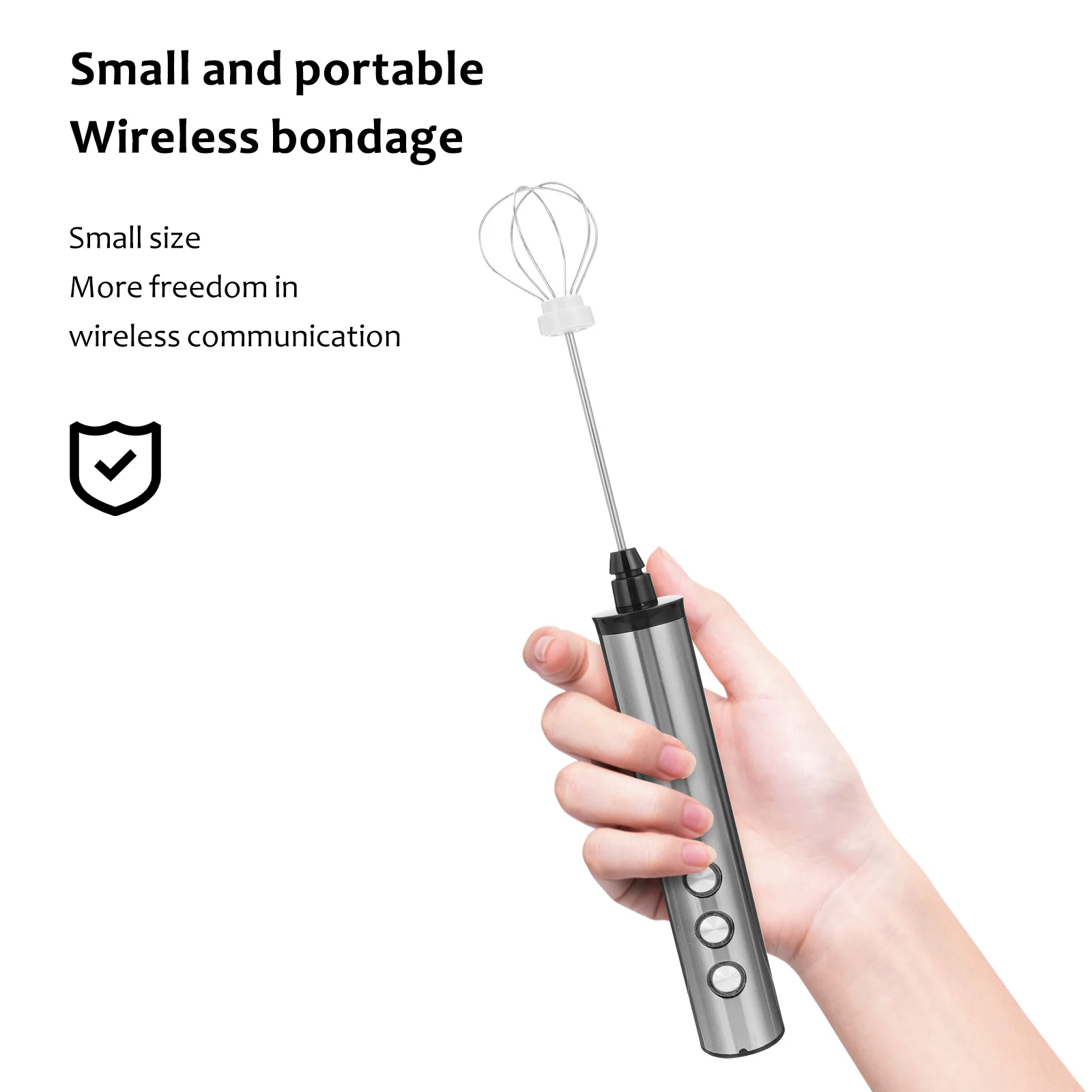 

1Set Electric Milk Frother Adjustable 3-Speed USB Portable Handheld Coffee Mixer Whisk Egg Beater Milk Frother