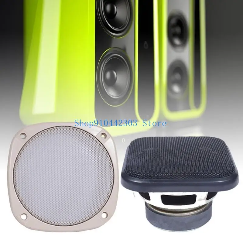 Quadratischer Lautsprechergitter-Schutz für Auto-Subwoofer, Metallgitter-Abdeckung für Lautsprecher, Dekorativer Kreisrahmen für den Innenraum – Detail 9