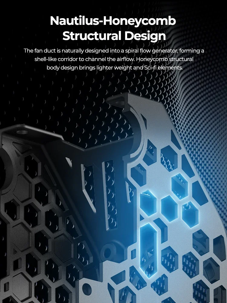 Creality X BEN2C Nautilus Lüfterkanal für K1 Max oder K1C/K1 SE 3D-Drucker, 360° ° Kreisförmiger Kühlstrom, schnelle Kühlung, 3D-Druckerteile – Detail 7