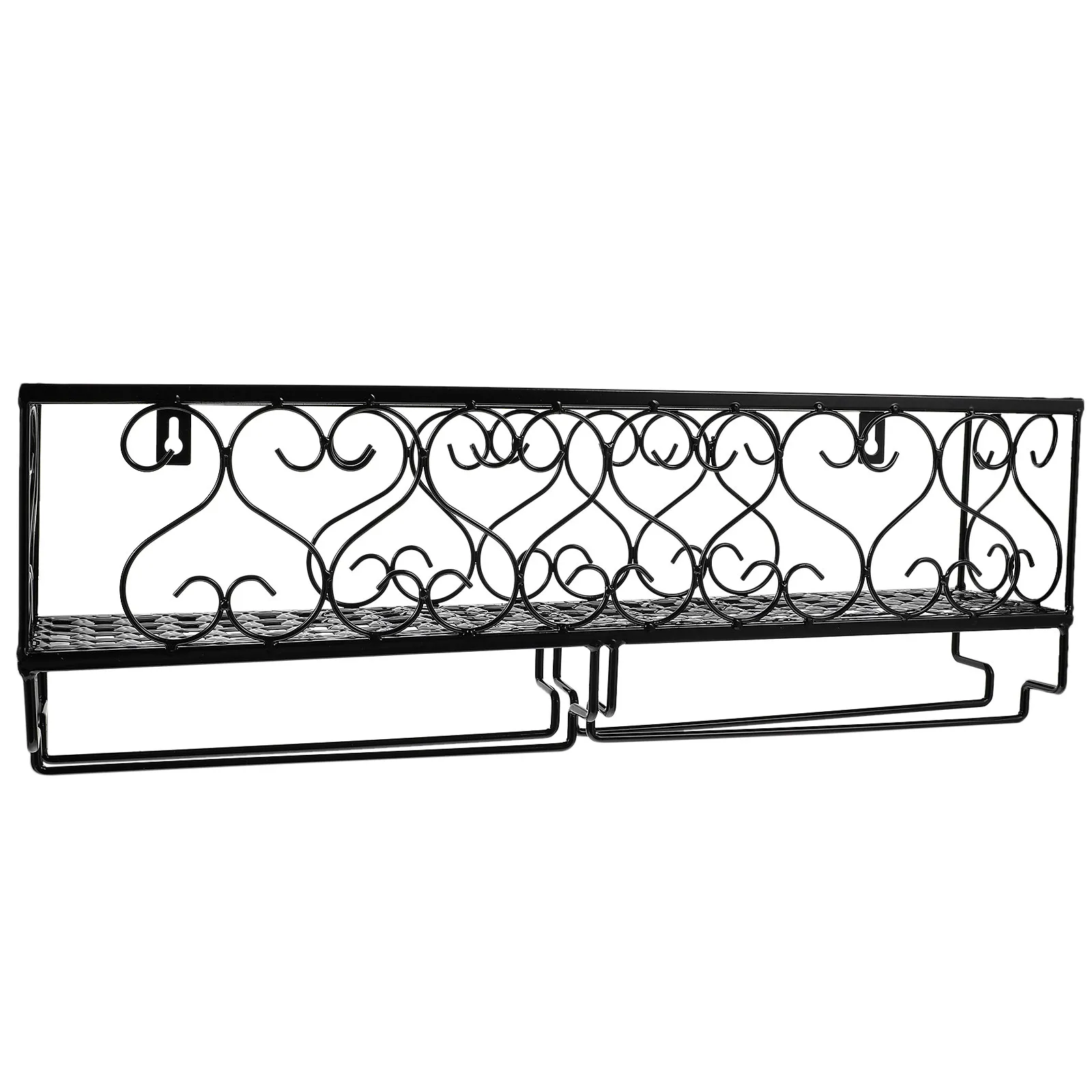 1Pcs Wall Mount Wine Bottle Rack High-Quality Metal Easy Install Stable Placement for Home Bar Decorative Use Wine Wall Rack