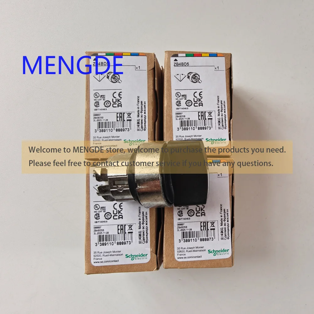 2PCS ZB4BD3 ZB4BD5 Authentic Schneider Three Level Selection Button Switch Head Self Locking