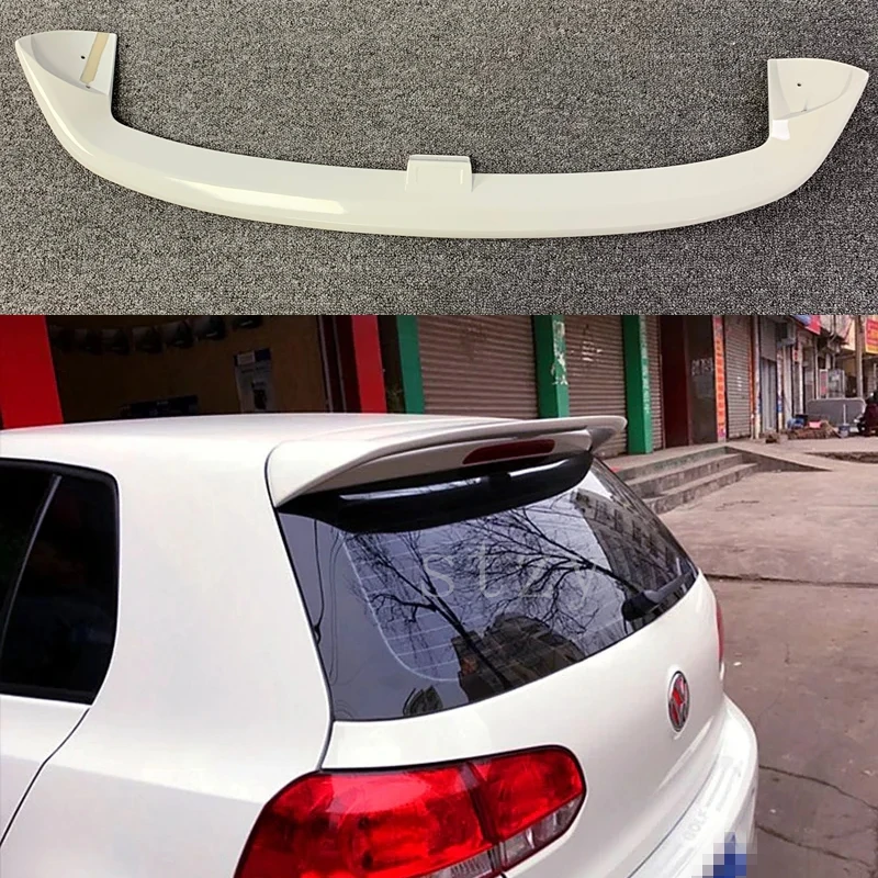 For Volkswagen GOLF 6 Spoiler 2010-2013 mk6 High Quality ABS Material Car Rear Wing Primer Color Rear Spoiler