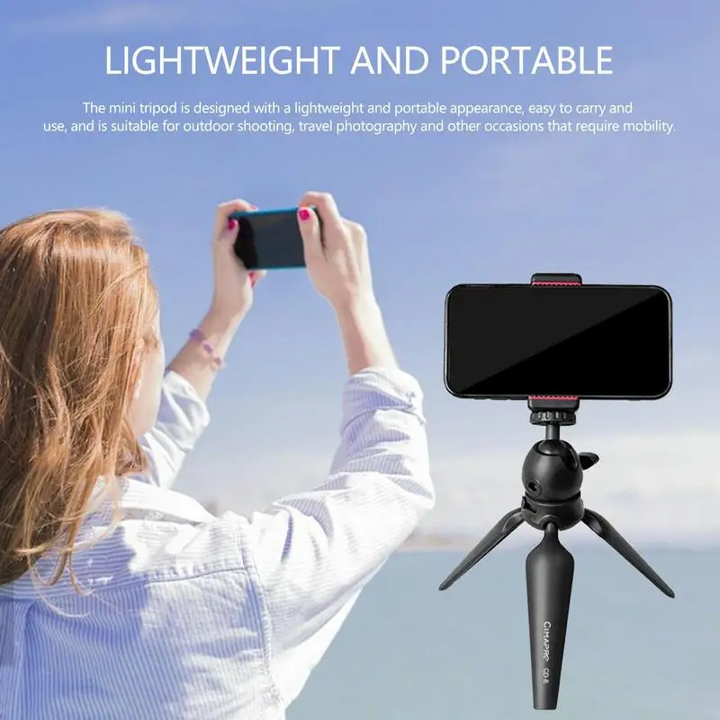 

Camera Tripod Small Vlogging Tripod Mount Stable Video Filming Table Stand Camera Handle Grip Compact Camera Webcam Phone Holder