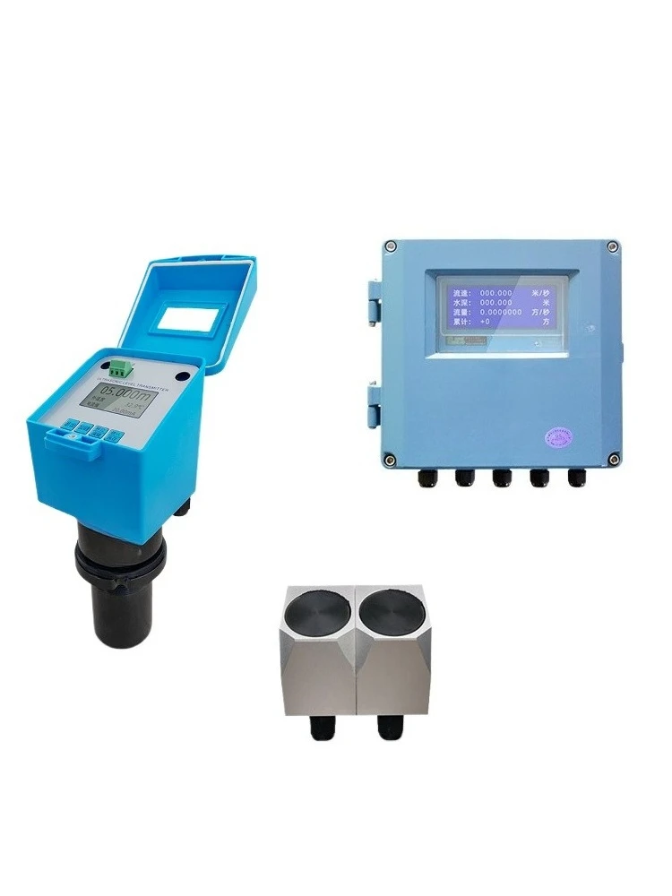 Time difference method open channel flowmeter Single and double multi-channel ultrasonic channel