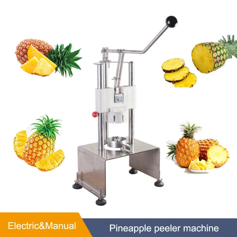 Pineapple Peeler Machine 60PCS/H Manual Pineapple Cutter Sheller Electric Stainless Steel Pineapple Peeling Machine