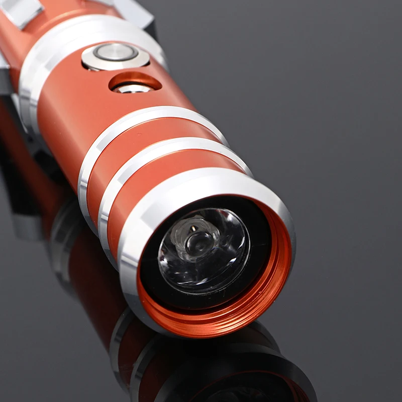 Leia Metal Handle RGB Cosplay Double-edged Lightsaber Sword 16 Colors Change LED Switchable Sound And Light For Boys Girls Gift