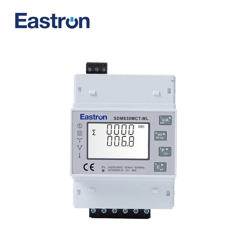 Medidor de Energia Multifuncional Tela Lcd Retroiluminada Trilho Din de Fases Conectividade Sdm630mct-ml-tcp 100mv Tcp