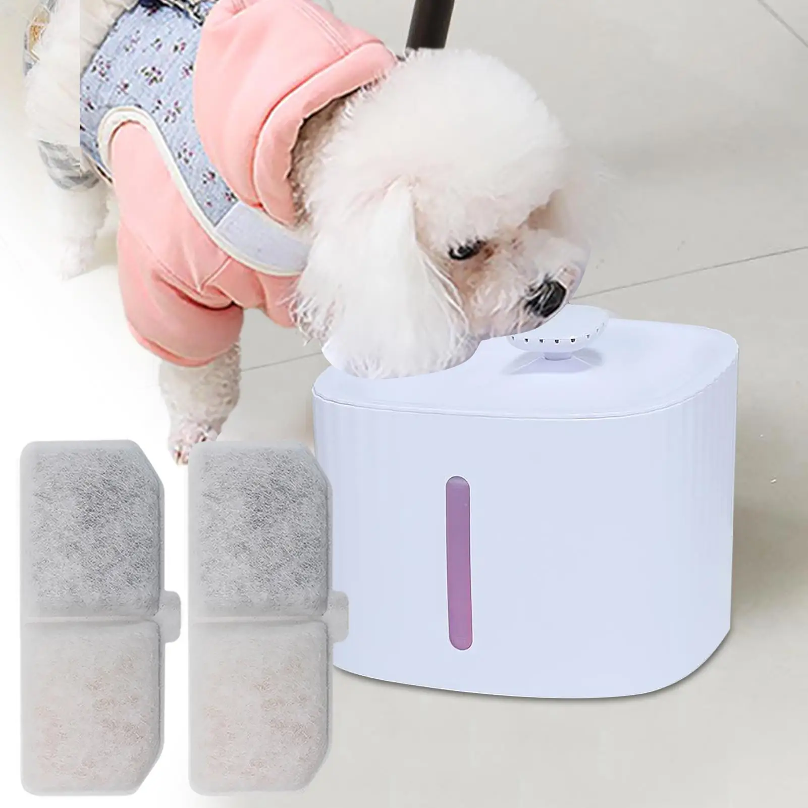 10/4PCS Cat Water Fountain Replacement Filter Elements Pet Drinking Bowl Auto Drinking Activated Carbon Filter for Cats Dog