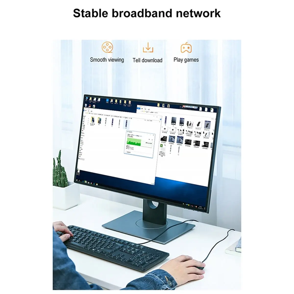 Doings 1U Rack 24 Port Straight-Through CAT6 Patch Panel RJ45 Network Cable Adapter Jack Ethernet Distribution Frame