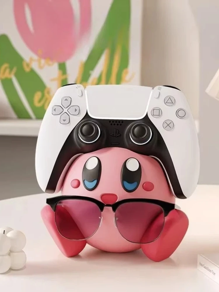 Support de manette de jeu Kirby Switch mignon, présentoir de lunettes d'anime, décoration de table de salon créative et tendance, cadeau