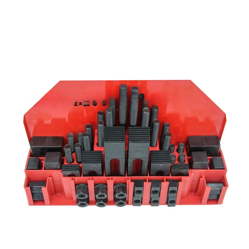 58 Pieces of Hardened Combination Pressure Plate Set, CNC Machining Center Milling Machine Accessory Fixture for  M10 M12 M8