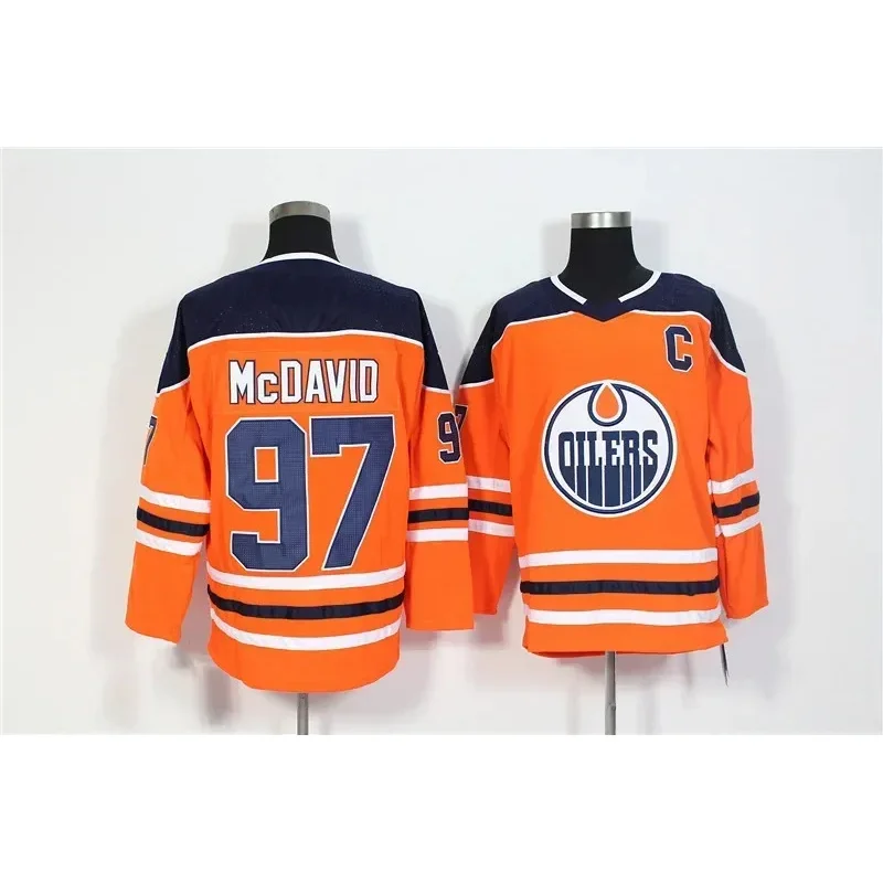 Connor McDavid  Jersey Canada Edmonton Ice Hockey Jersey 97 Classic Sweater Stitched Letters Numbers More Color US Size S-XXXL