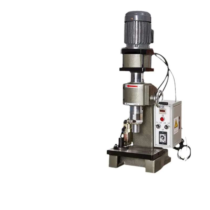 

Desktop pneumatic riveting machine, hollow rivet brake shoe rotary riveting machine