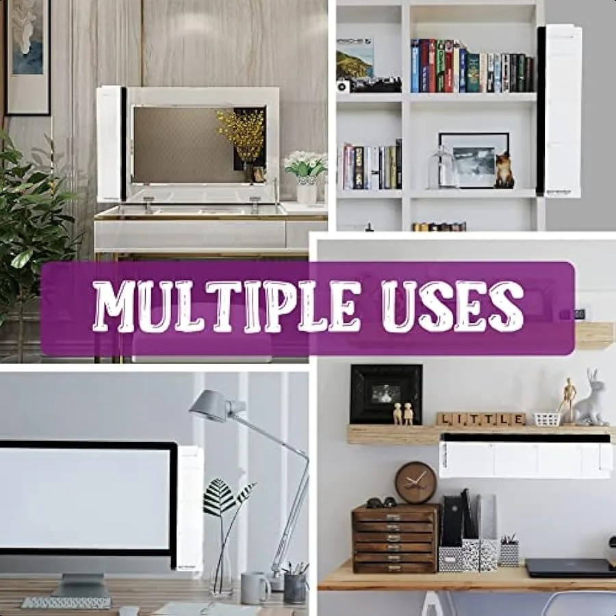 مكتب مكتب الملحقات 2 قطعة شاشة الكمبيوتر مذكرة مجلس متعدد الوظائف رسالة مجلس شفافة الإبداعية رصد لوحة جانبية واي فاي