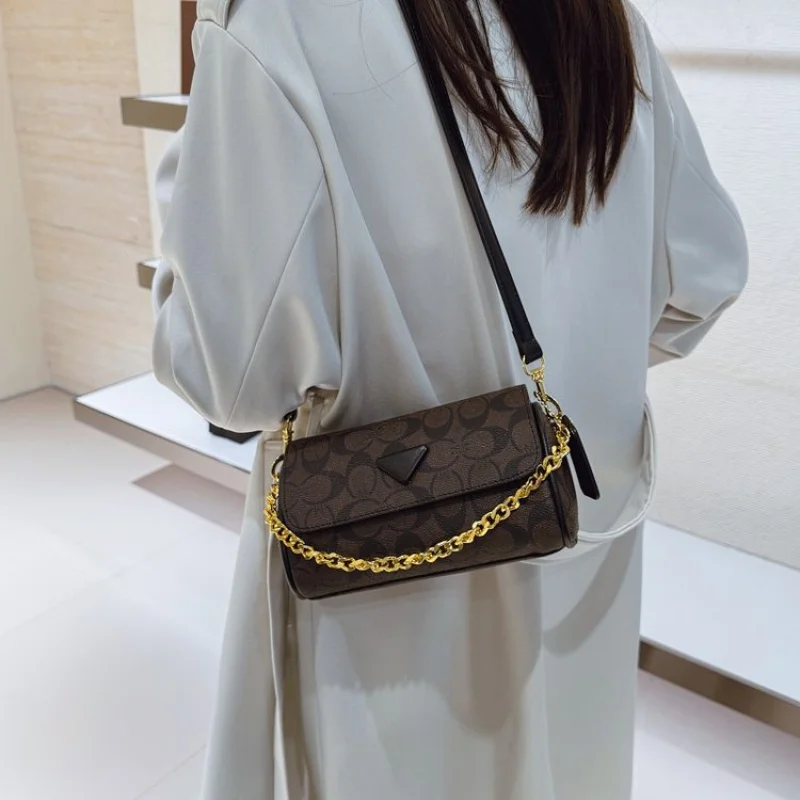 

Роскошная женская сумка через плечо из кожи с лесным принтом и элегантным винтажным просторным повседневным винтажным эффектом высокого класса ​