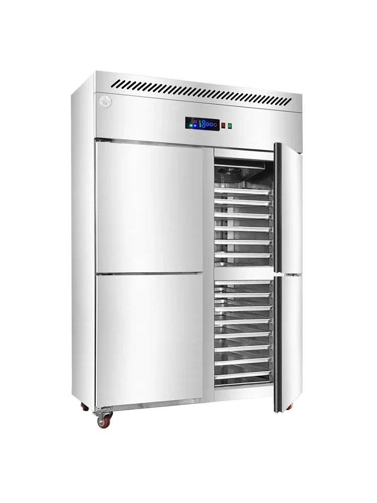 Refrigerator commercial 4-6 door large capacity air-cooled rapid freezing display ornament